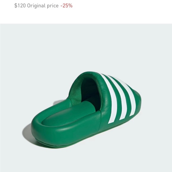 Adidas ADILETTE 24 Green and White Comfort Slides main image 6